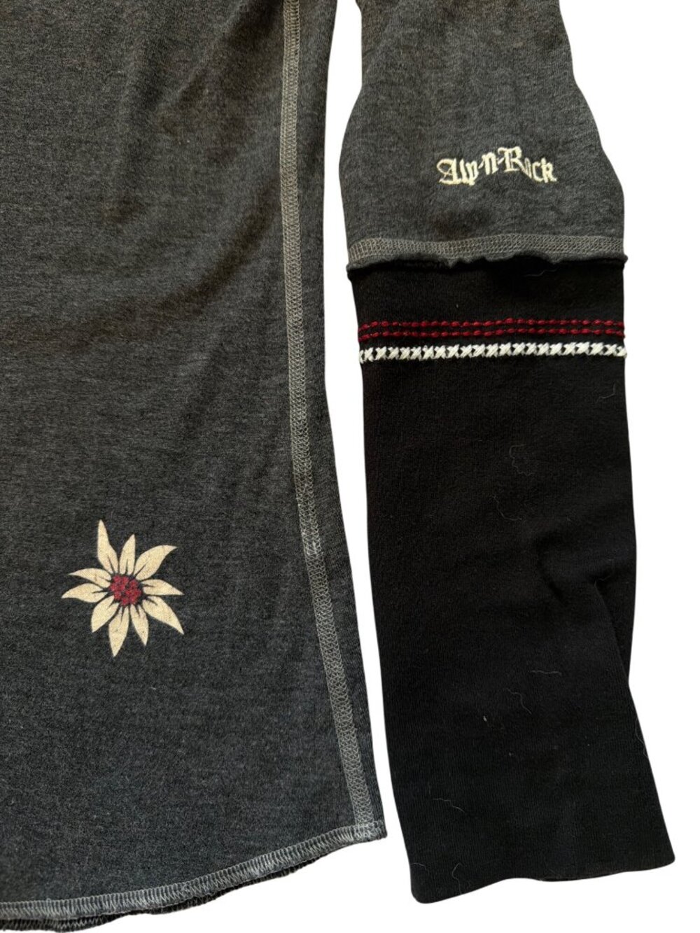 Alp-n-Rock Crew Heather Gray/Black Medium MSRP$198 Cotton Embroidered - Picture 7 of 16